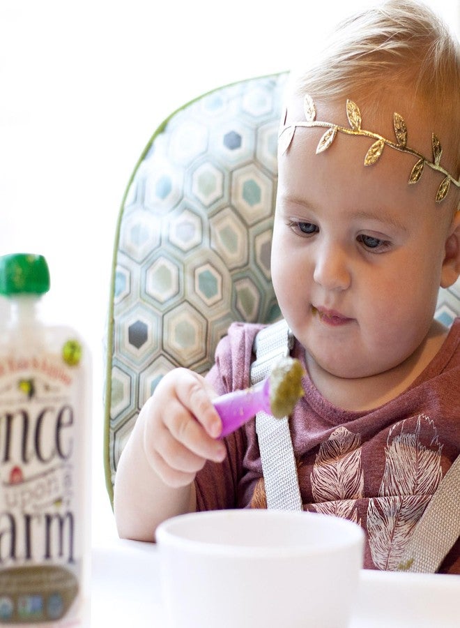 ChooMee FlexiDip Silicone Baby Learning Utensil | 4 Months + Baby Led Weaning | Flat Head Spoon with Firm Handle | Designed in USA, BPA Free, Premium Grade Platinum Silicone | 2 CT Pink Purple - Image 3